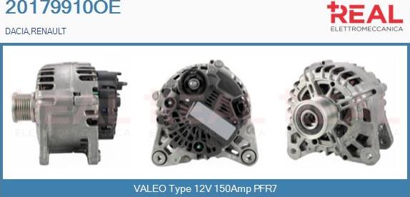 REAL 20179910OE - Generator / Alternator aaoparts.ro