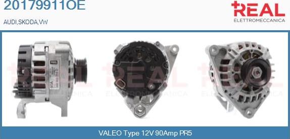 REAL 20179911OE - Generator / Alternator aaoparts.ro