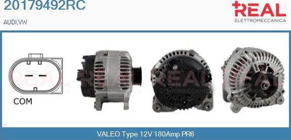 REAL 20179492RC - Generator / Alternator aaoparts.ro