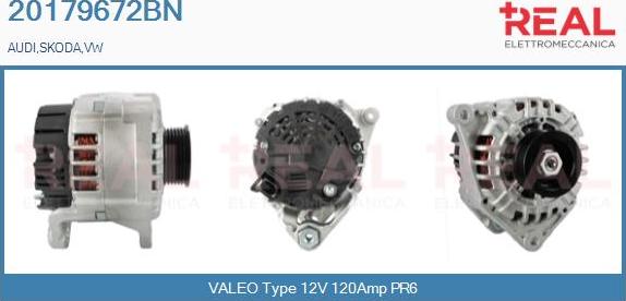 REAL 20179672BN - Generator / Alternator aaoparts.ro