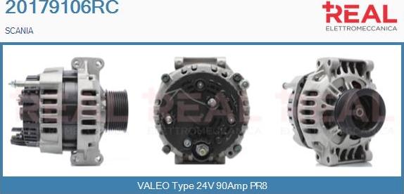 REAL 20179106RC - Generator / Alternator aaoparts.ro