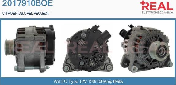 REAL 2017910BOE - Generator / Alternator aaoparts.ro