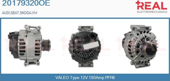 REAL 20179320OE - Generator / Alternator aaoparts.ro
