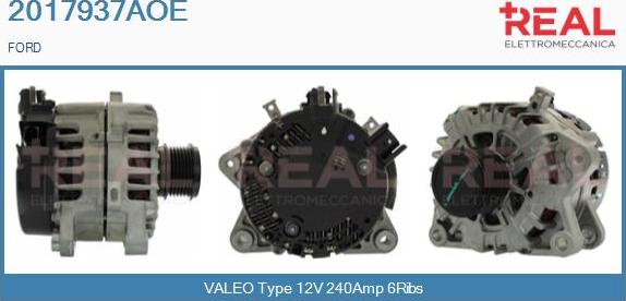 REAL 2017937AOE - Generator / Alternator aaoparts.ro