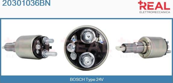 REAL 20301036BN - Solenoid, electromotor aaoparts.ro