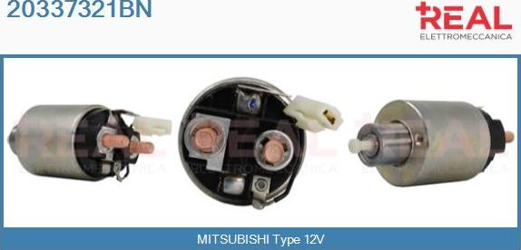 REAL 20337321BN - Solenoid, electromotor aaoparts.ro