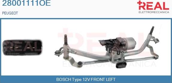 REAL 28001111OE - Sistem stergator parbriz aaoparts.ro
