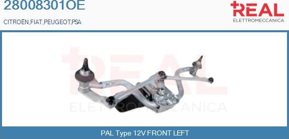 REAL 28008301OE - Sistem stergator parbriz aaoparts.ro