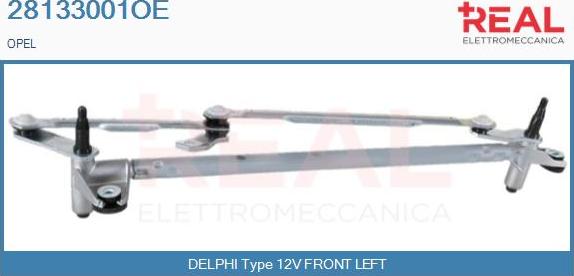 REAL 28133001OE - Legaturi stergator parbriz aaoparts.ro