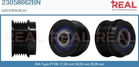 REAL 23058662BN - Fulie, alternator aaoparts.ro