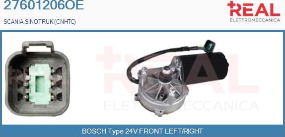 REAL 27601206OE - Motor stergator aaoparts.ro