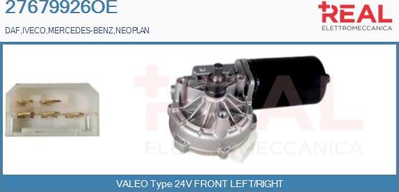 REAL 27679926OE - Motor stergator aaoparts.ro