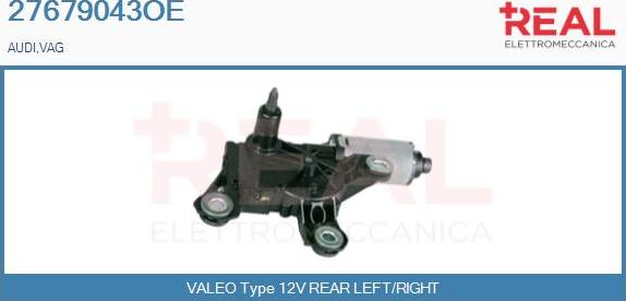REAL 27679043OE - Motor stergator aaoparts.ro