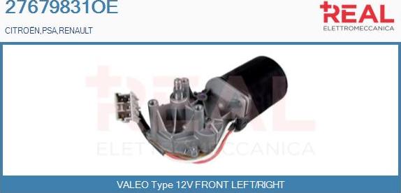 REAL 27679831OE - Motor stergator aaoparts.ro