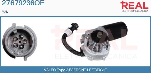 REAL 27679236OE - Motor stergator aaoparts.ro