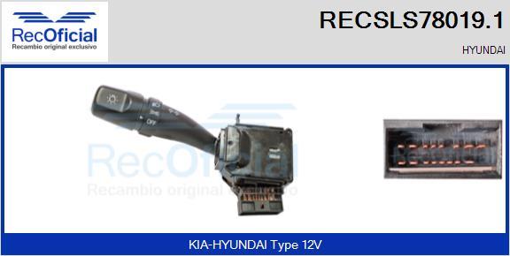 RECOFICIAL RECSLS78019.1 - Comutator coloana directie aaoparts.ro
