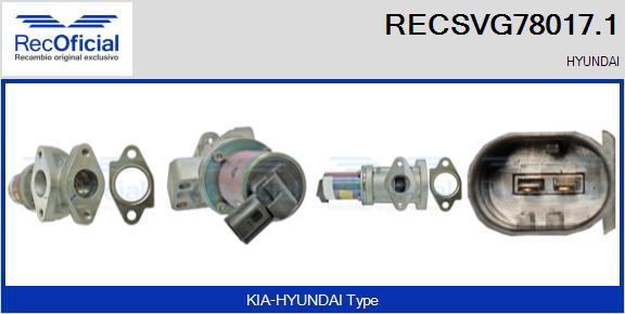 RECOFICIAL RECSVG78017.1 - Supapa EGR aaoparts.ro