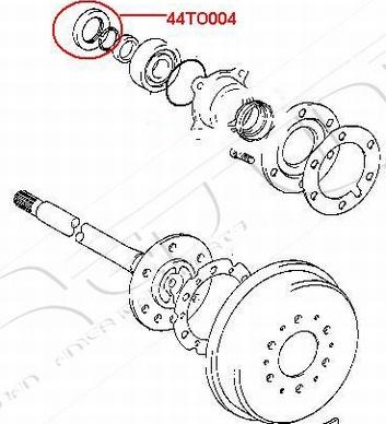 Red Line 44TO004 - Simering, butuc roata aaoparts.ro