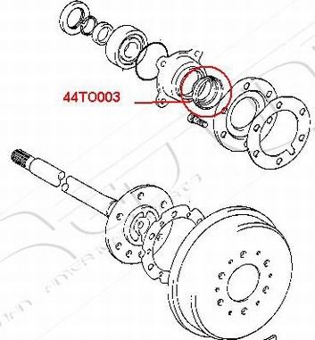 Red Line 44TO003 - Simering, butuc roata aaoparts.ro
