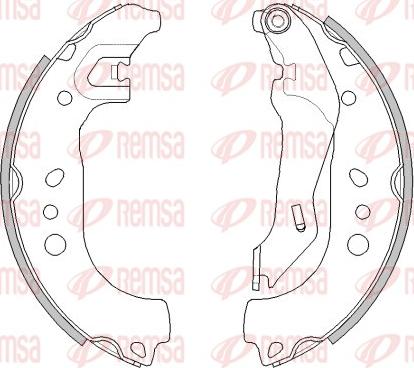 Remsa 4445.00 - Sabot frana aaoparts.ro