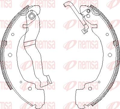Remsa 4402.00 - Set saboti frana aaoparts.ro
