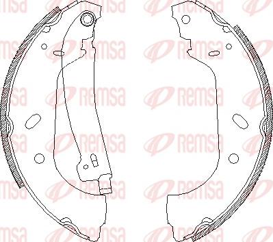 Remsa 4417.01 - Sabot frana aaoparts.ro