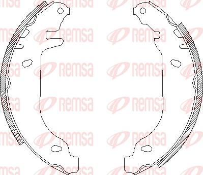 Remsa 4506.00 - Set saboti frana aaoparts.ro