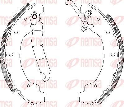 Remsa 4692.01 - Sabot frana aaoparts.ro
