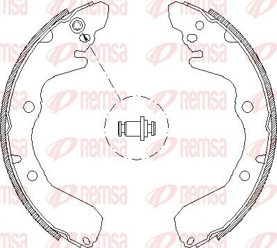 Remsa 4645.00 - Sabot frana aaoparts.ro