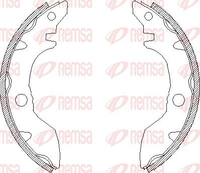 Remsa 4660.00 - Sabot frana aaoparts.ro
