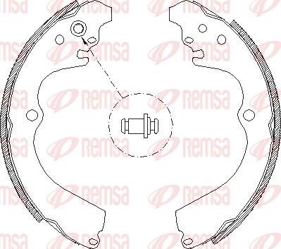 Remsa 4663.00 - Sabot frana aaoparts.ro