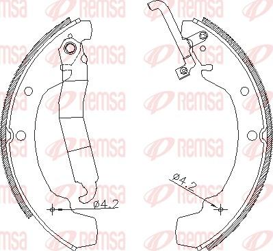 Remsa 4688.01 - Sabot frana aaoparts.ro