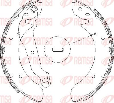 Remsa 4055.00 - Sabot frana aaoparts.ro