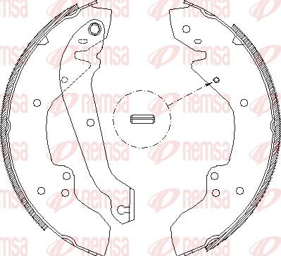 Remsa 4056.00 - Sabot frana aaoparts.ro