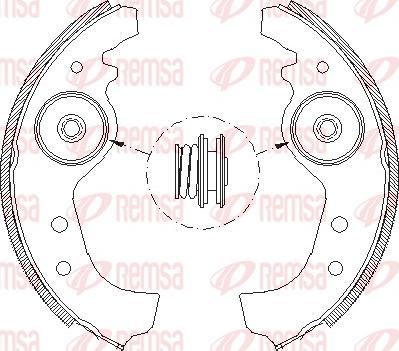 Remsa 4015.01 - Set saboti frana aaoparts.ro