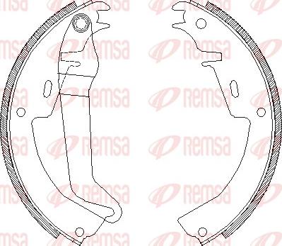 Remsa 4010.00 - Set saboti frana aaoparts.ro
