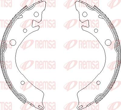 Remsa 4084.00 - Sabot frana aaoparts.ro
