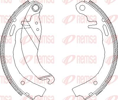 Remsa 4073.00 - Sabot frana aaoparts.ro