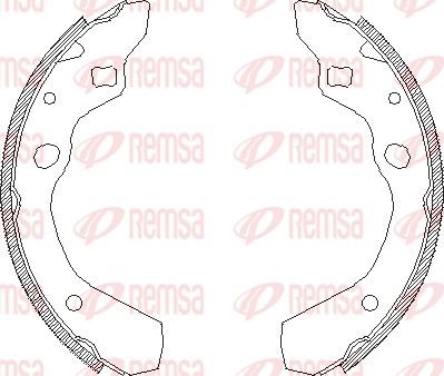 Remsa 4190.00 - Sabot frana aaoparts.ro