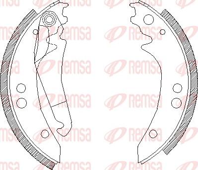 Remsa 4136.00 - Sabot frana aaoparts.ro