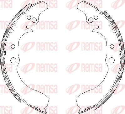 Remsa 4133.00 - Sabot frana aaoparts.ro