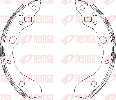 Remsa 4128.00 - Sabot frana aaoparts.ro