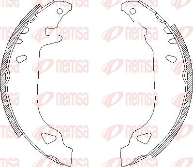 Remsa 4179.00 - Set saboti frana aaoparts.ro