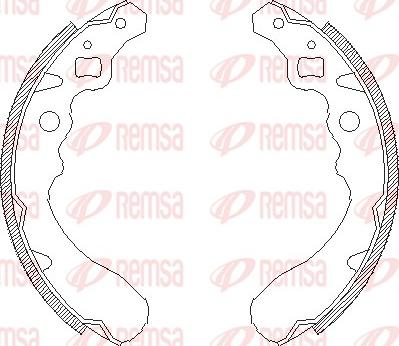 Remsa 4390.00 - Sabot frana aaoparts.ro