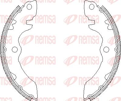 Remsa 4392.00 - Sabot frana aaoparts.ro