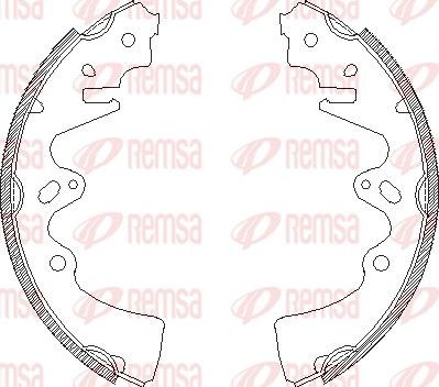 Remsa 4348.00 - Sabot frana aaoparts.ro