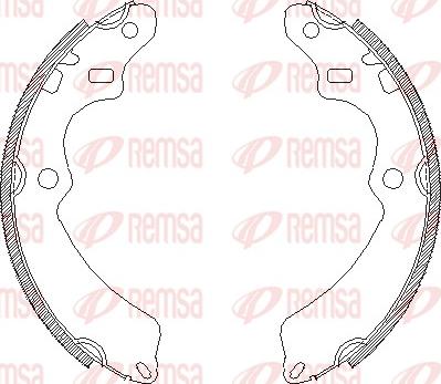 Remsa 4347.00 - Sabot frana aaoparts.ro