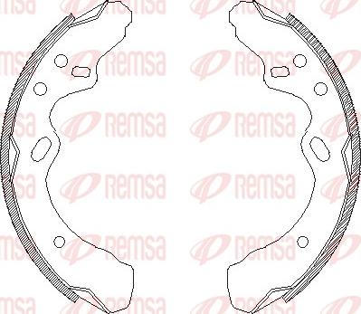 Remsa 4366.00 - Sabot frana aaoparts.ro