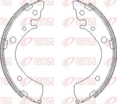 Remsa 4367.00 - Sabot frana aaoparts.ro