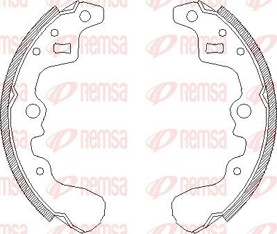 Remsa 4385.00 - Sabot frana aaoparts.ro